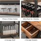 Rustic Dining Table Set For 4 To 6 With Storage Drawer