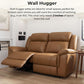 Leather Power Recliner Sectional Featuring USB Ports