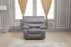 Microfiber Reclining Sofa Set Grey Living Room 8007