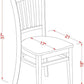 Groton Dining Room Chairs Mahogany Slat Back Set Of 2