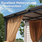 10x12 Chestnut Gazebo Mosquito Netting Outdoor Backyard