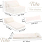 Multifunctional Sleeper Sofa Bed Single Size Beige