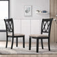 Ebony Five Piece Cross Buck Timbercrafted Dining Set
