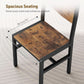 Rustic Wooden Dining Chairs With Ergonomic Backrests