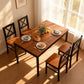 Executive Solid Rubber Wood Space Saving Dining Set