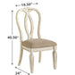 Realyn French Ribbon Back Dining Chairs Chipped White