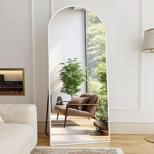 76x34 Arch Full Length Mirror Aluminum Frame For Bedroom-1