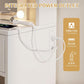 White Vanity Desk With Comprehensive Storage Mirror