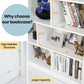 White Cube Bookcase Three Tier Freestanding Organizer