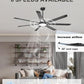 72Inch Industrial Ceiling Fan With Dimmable Lights