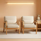 Beige Upholstered Contemporary Modern Accent Chair