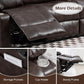 Chestnut Premium Recliner Sofa With Massage Deluxe
