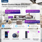 Contemporary Smart Ceiling Fan Featuring RGB Lighting