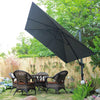 Outdoor Umbrella 8x8 Square Grey Premium Grade All Weather