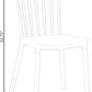 White Polypropylene Dining Chairs With Beechwood Legs