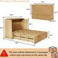 Oakwood Murphy Bed Cabinet With Integrated Charging