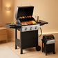Three Burner Portable Propane Grill Weather Resistant BTU