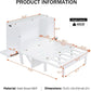 White Murphy Bed With Integrated USB Port-1