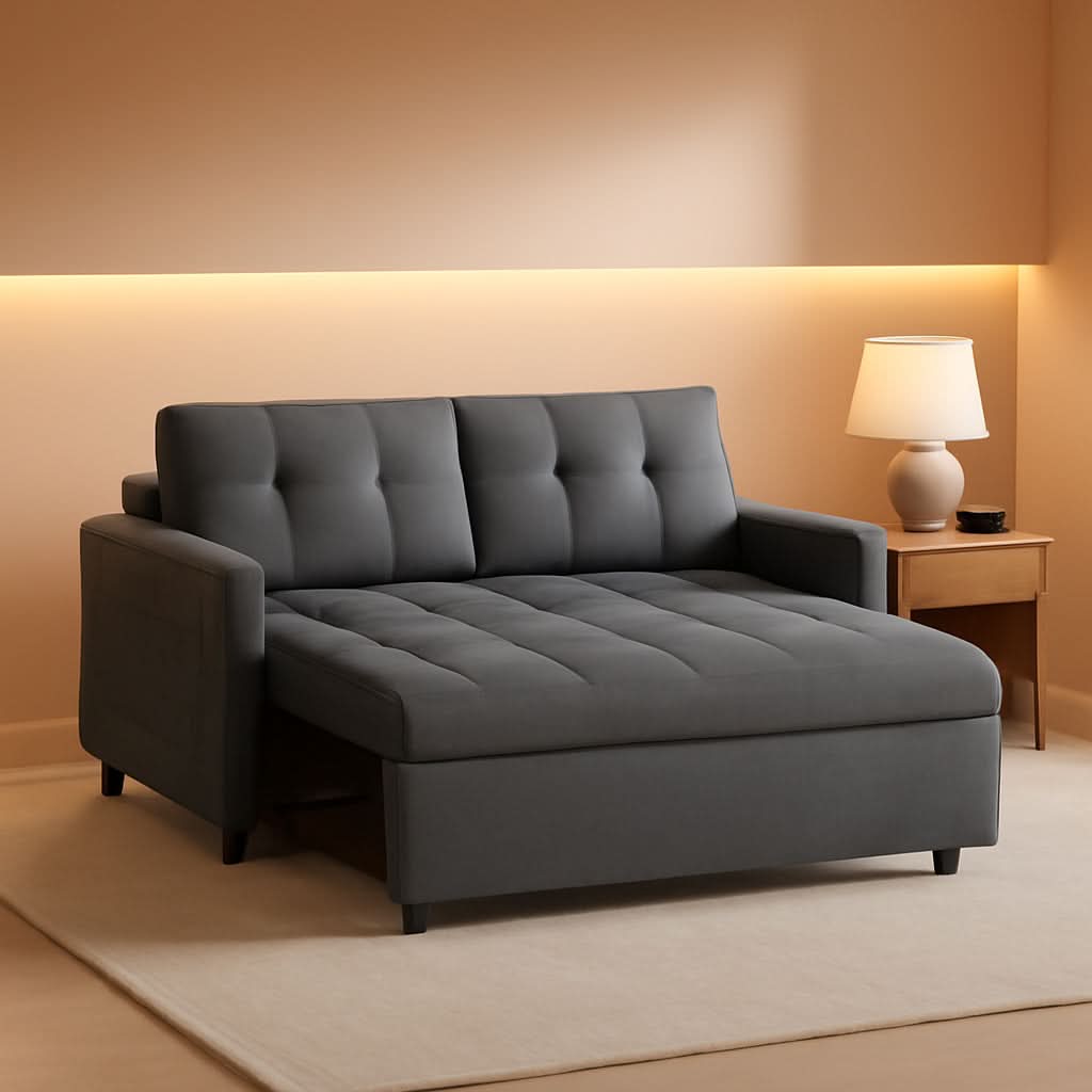 3 In 1 Convertible Sleeper Sofa Bed For Space Saving