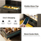 Compact Vanity Desk With Electroluminescent Mirror