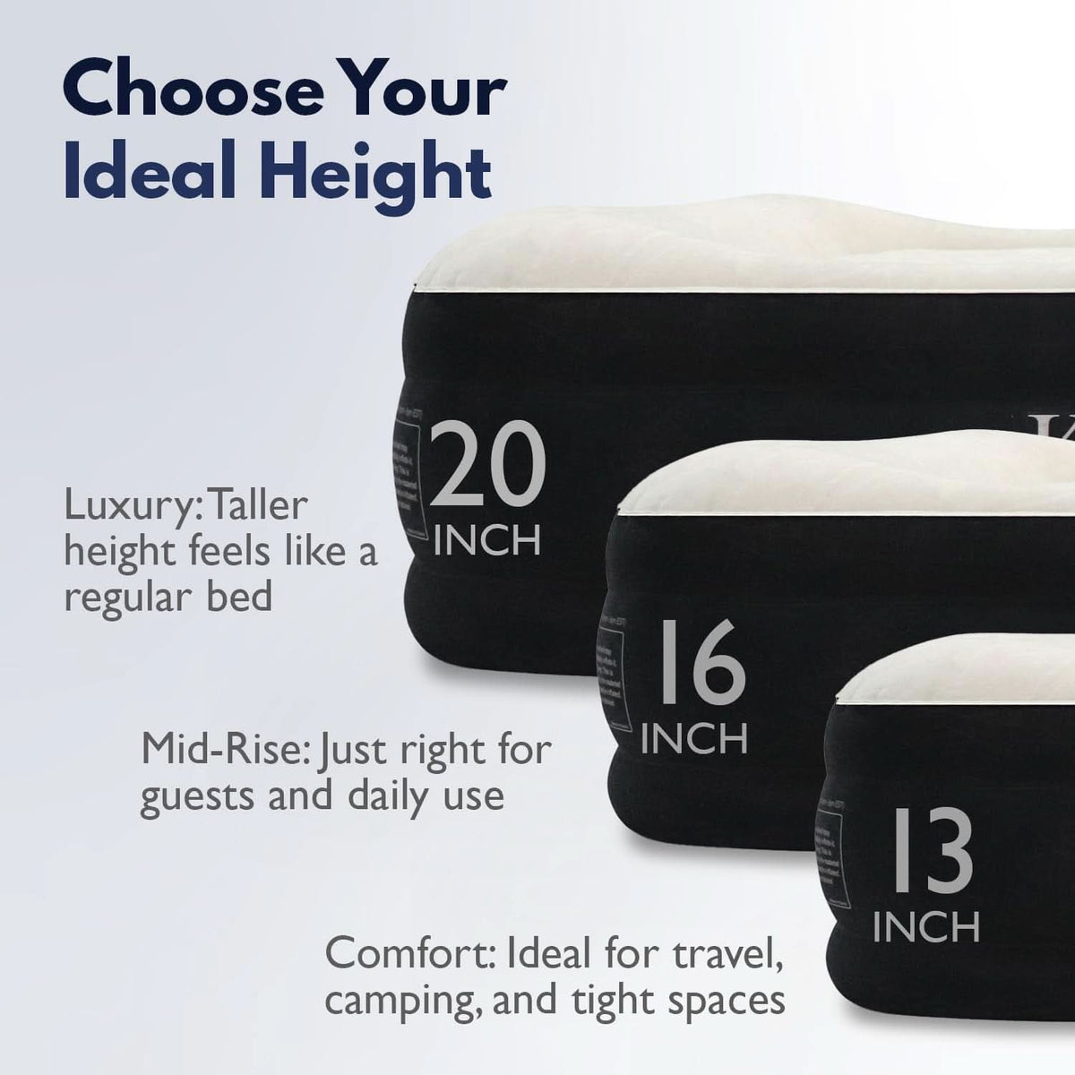 Pillow-Top Plush Full-Size Air Mattress Built-In Pump-2
