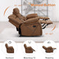 Brown Faux Leather Recliner Sofa Set Luxury Living Room Furniture
