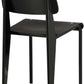 Black Premium Contemporary TubularSteel Hardwood Dining Chair