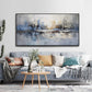 Blue Gray GalleryStandard Canvas Framed WallArt 20x40