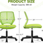 Kids Desk Chair Green Swivel Task Chair With Lumbar Support