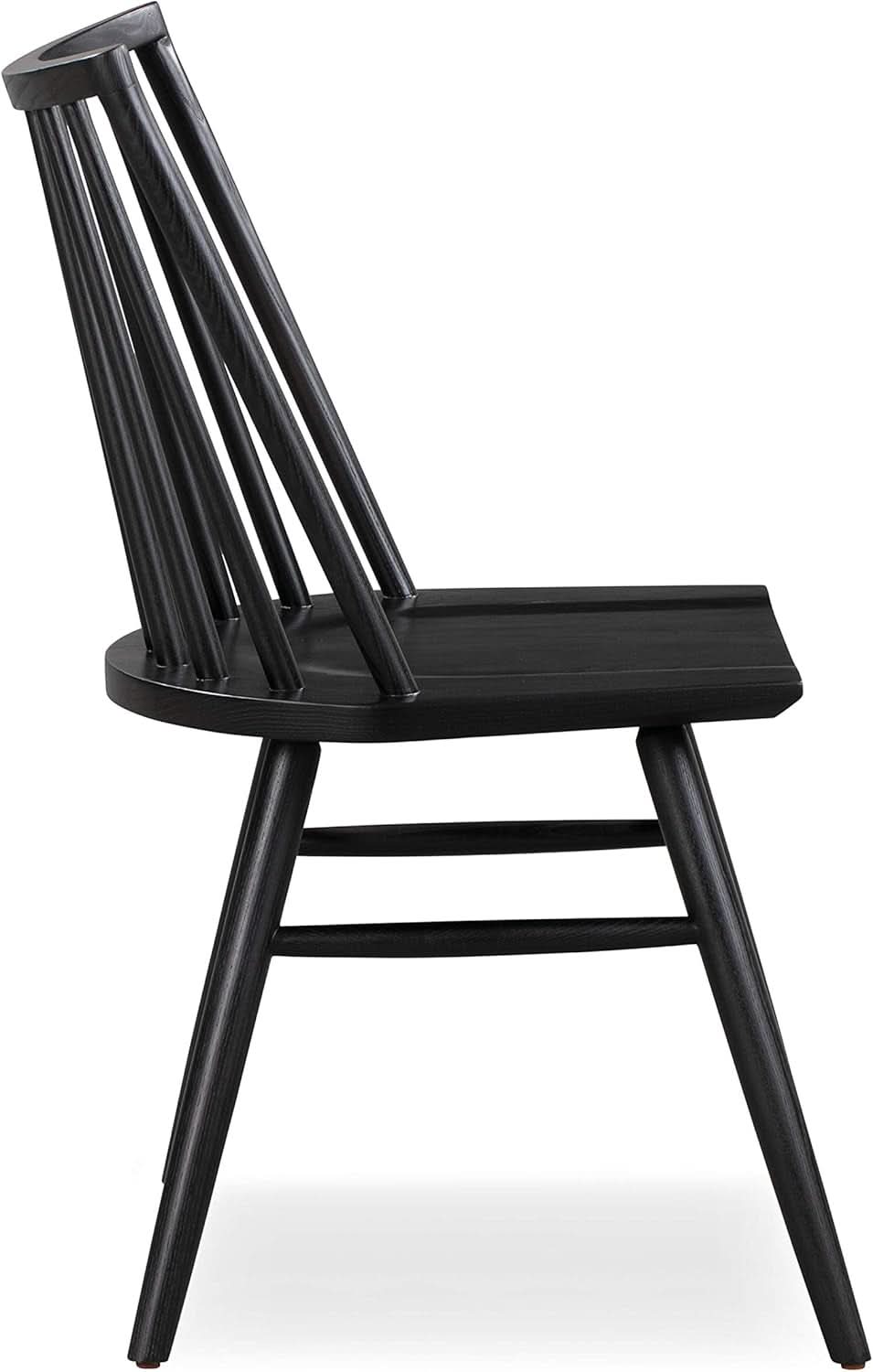 Talia Windsor UltraMatte Black Ashwood Dining Chair