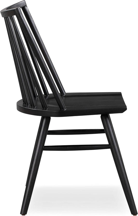 Talia Windsor UltraMatte Black Ashwood Dining Chair