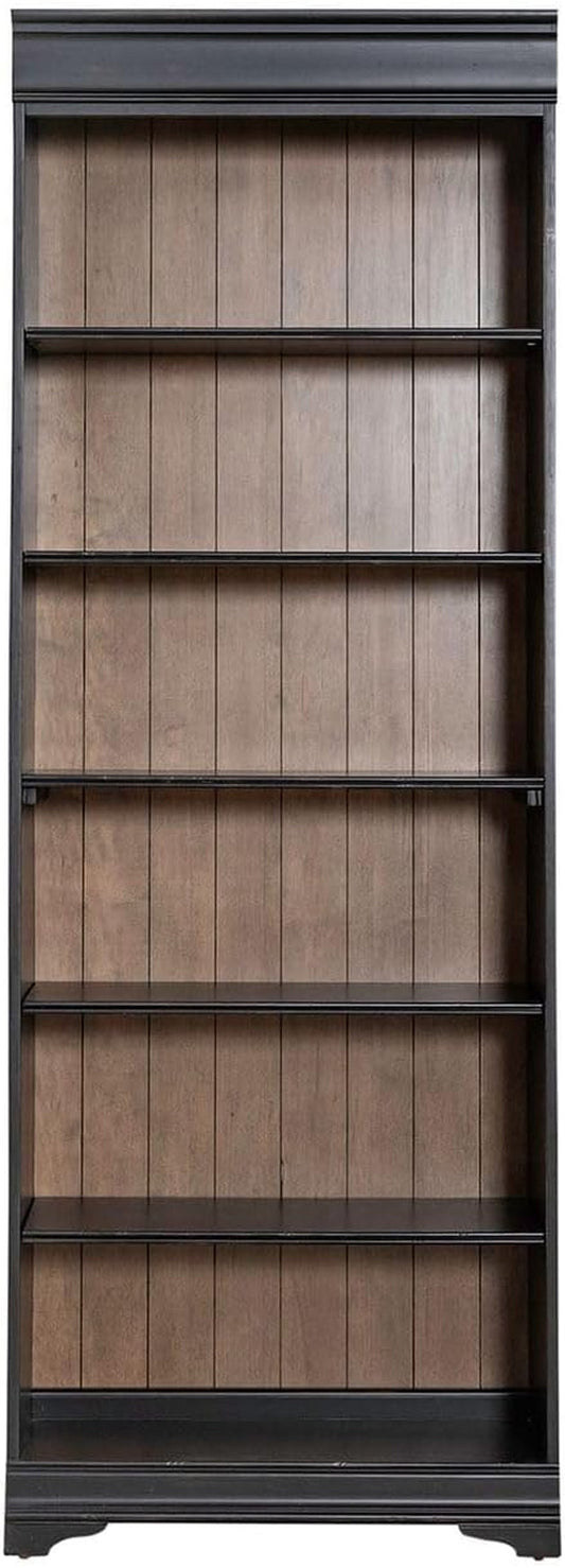 Liberty Meritage 84 Inch Charcoal Adjustable Bookcase