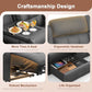 Recliner Sofa With Extra Oversized Storage Cupholders
