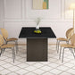 Dining Table 78 Inch Black Rectangular Farmhouse Kitchen