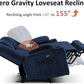 Navy Ultra Premium Zero Gravity Massage Recliner Sofa