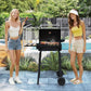 Portable Charcoal Grill With Collapsible Side Table