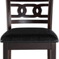 Gia Ebony Dining Chairs Set Of 2 Rubber Wood Solids
