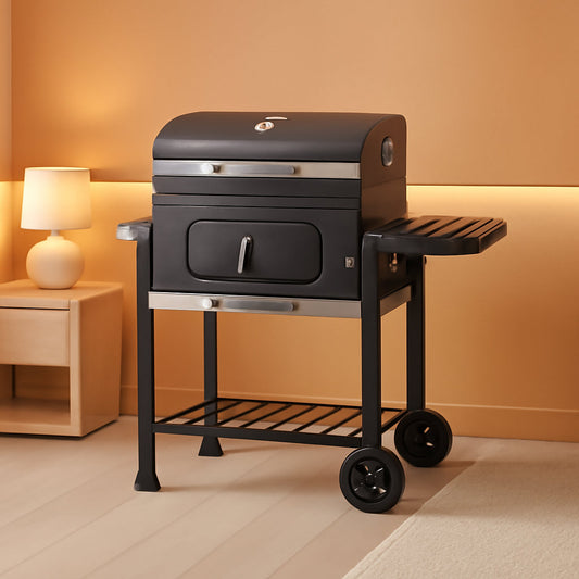 38In Outdoor Charcoal Grill Black Backyards Edition