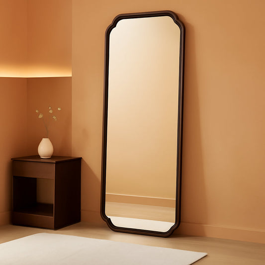 Walnut Handcrafted Timberframe Wall Vanity Mirror 65Inch