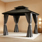 10x12 Outdoor Gazebo With Weatherproof Aluminum Frame