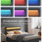 Illuminated Full Size Bed Frame With USB C Ports Headboard