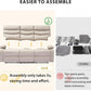 3 Seater Recliner Sofa Beige Living Room Set Collection
