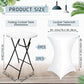 32 Inch White HighTop Collapsible Cocktail Table Set