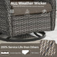 Outdoor Swivel Rocker Patio Chairs Set with Table