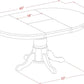 Oval Dining Table 42x60 Inch Butterfly Leaf Finish