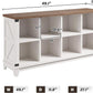 White Farmhouse Eight Cube Storage System Display Shelf