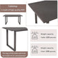 6 Piece Rustic Wood Dining Table Set With Bench And Chairs