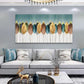 Colorful Leaves Canvas Wall Art 20x40 Inches Abstract