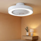 White Twenty TwoIn Enclosed Ceiling Fan With Remote