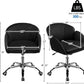 Black Velvet Upholstered Swivel Desk Chair For Office